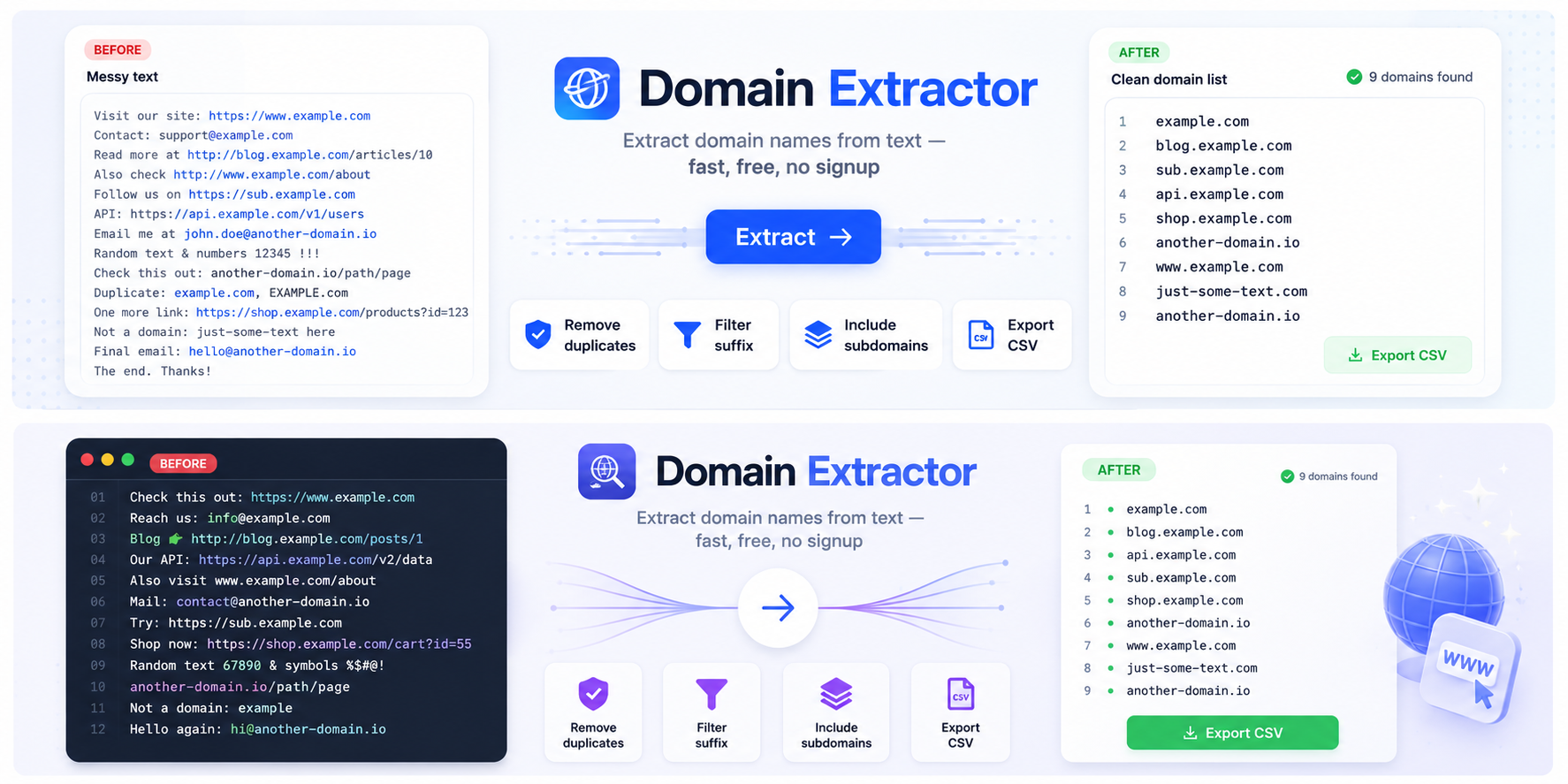 URL to Root Domain Converter